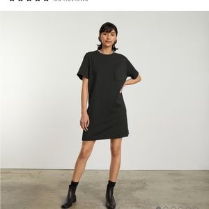 The Organic Cotton Weekend Tee Dress, black